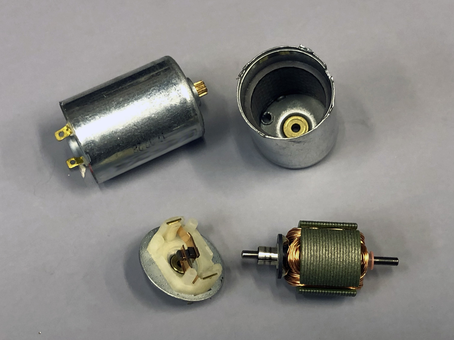 Close up photo of iron core of a 3-pole motor is composed of thin laminations, which is wire wound by machine meaning it’s both durable and cost effective