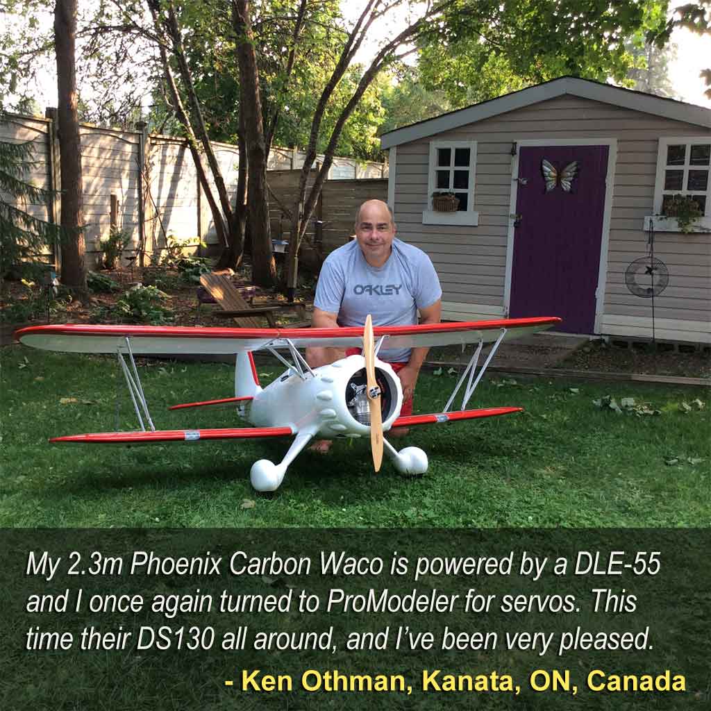 Ken Othman's Phoenix Waco with ProModeler DS130DLHV servos