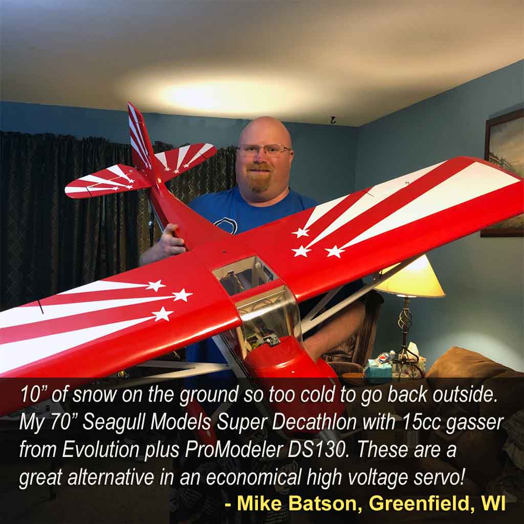 Mike Batson's Seagull Super Decathlon with ProModeler DS130DLHV servos