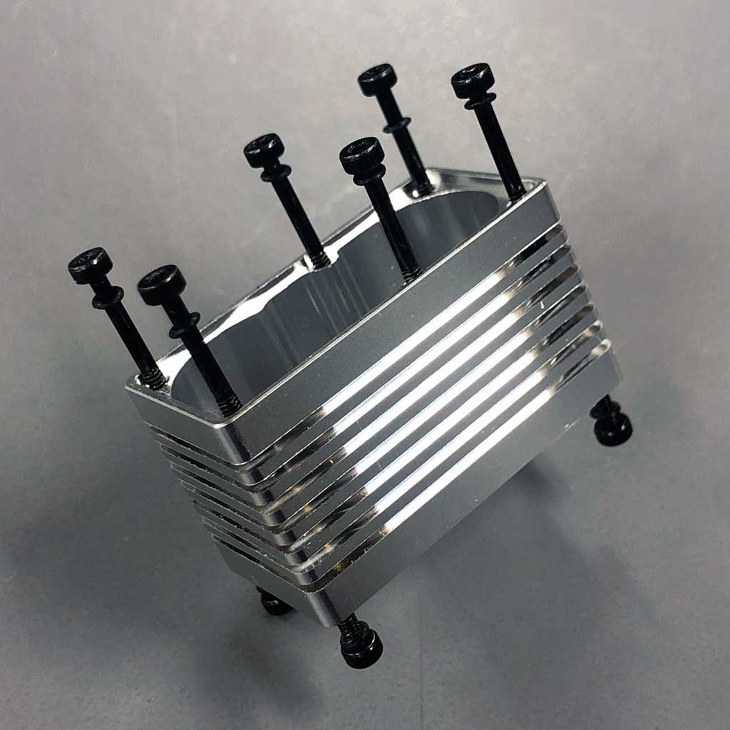 Image showing the 10 screws that hold the servo case